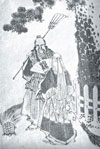 Japanese woodblock print of Takasago