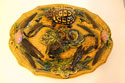 Palissy-ware style plate - Forani Turtle Collection