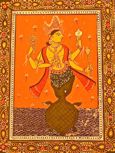 Indian painting Kurma - Forani Collection