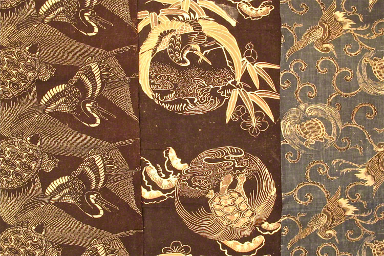 Japanese folk-art printed cotton