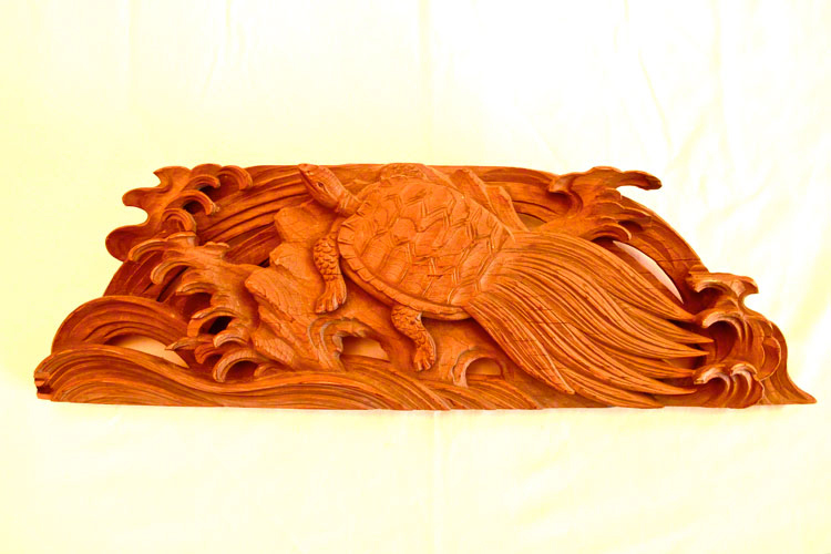Japanese transom-screen carving