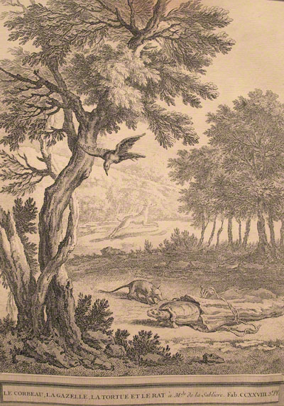 La Fontaine's Crow, Gazelle, Tortoise and Rat - Forani Collection